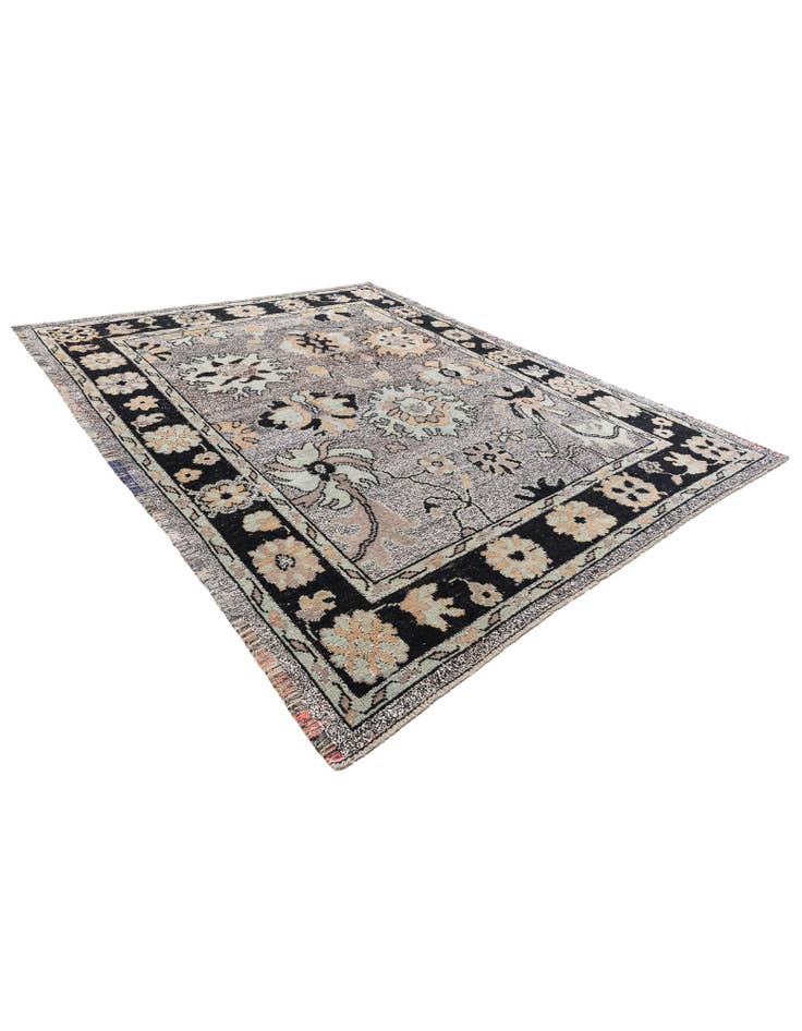 Detail image of  9' 3 x 11' 9  Hand Knotted Oushak Wool Rug