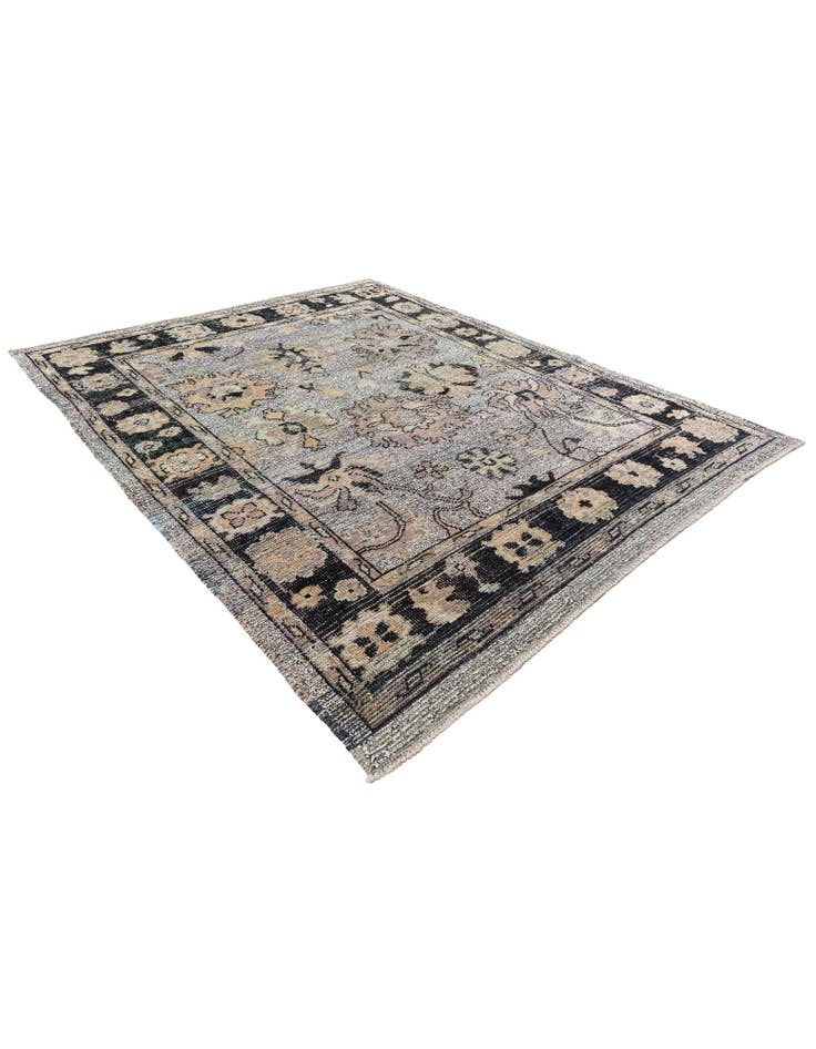 Detail image of  8' 3 x 10' 4  Hand Knotted Oushak Wool Rug