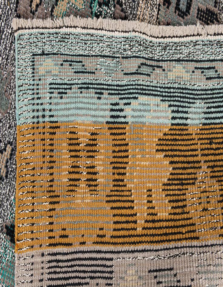 Detail image of  8' x 10' 2  Hand Knotted Oushak Wool Rug