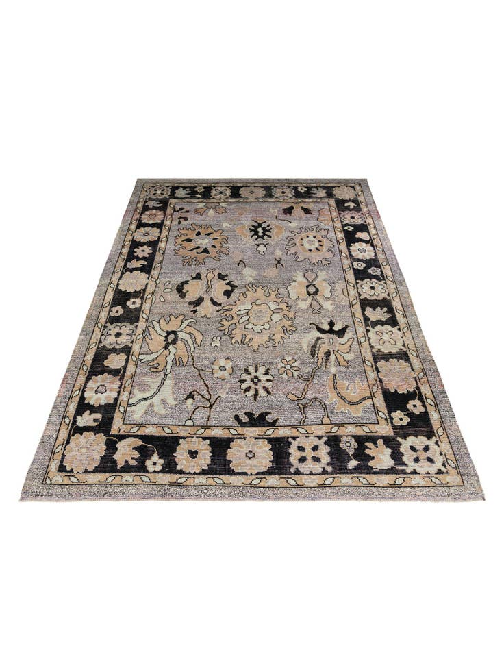 Detail image of  9' 10 x 14'  Hand Knotted Oushak Wool Rug