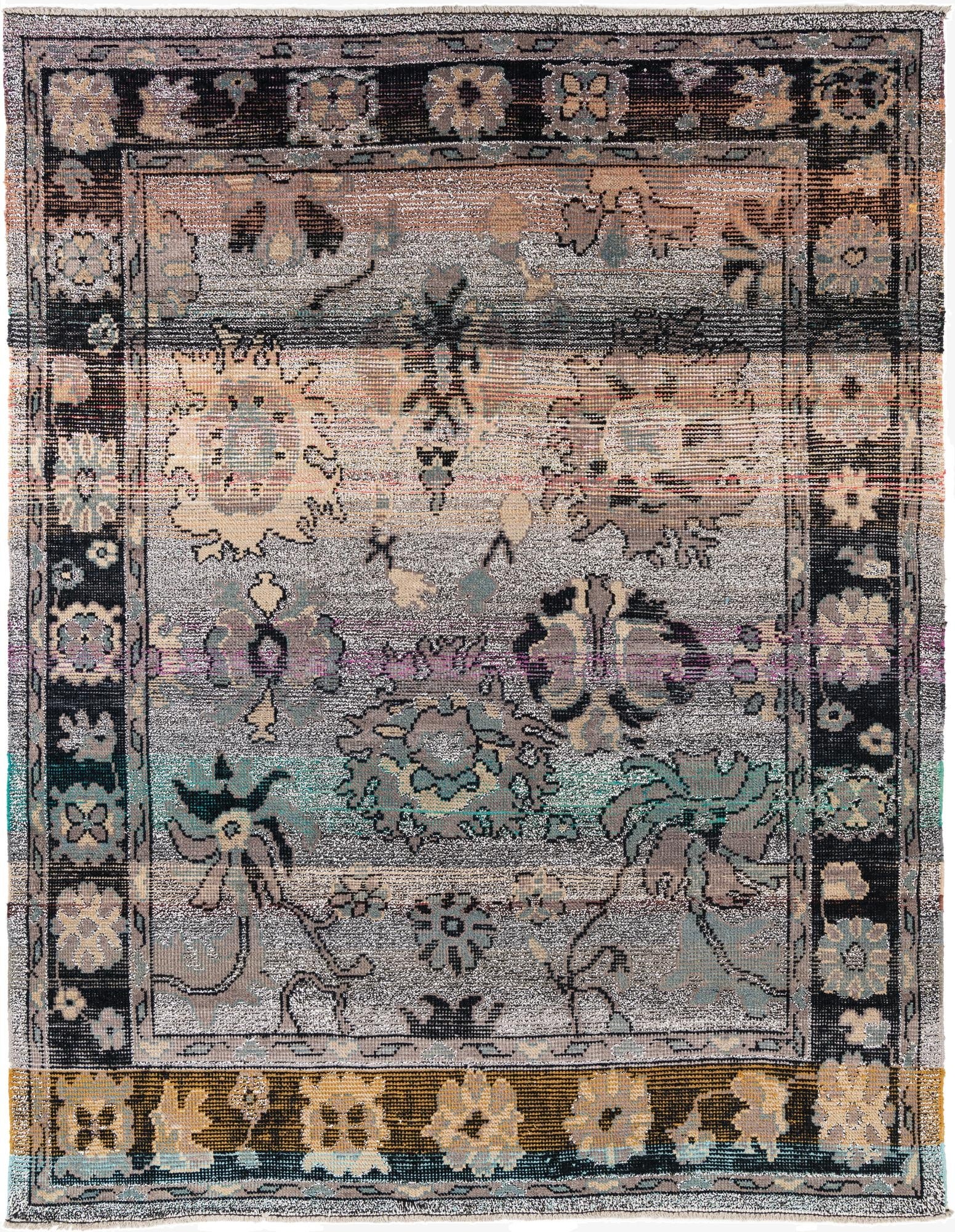  8' x 10' 2  Hand Knotted Oushak Wool Rug