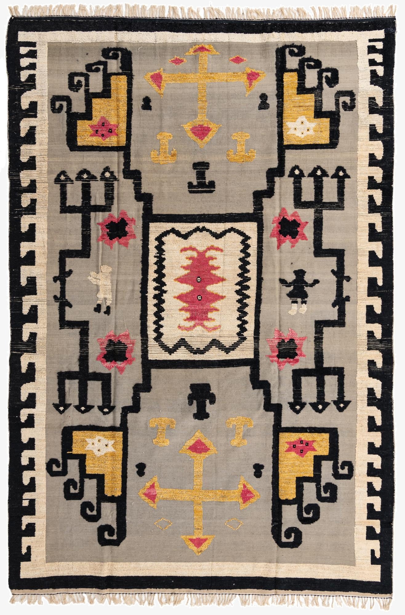  9' 8 x 13'  Hand Knotted Oushak Wool Rug
