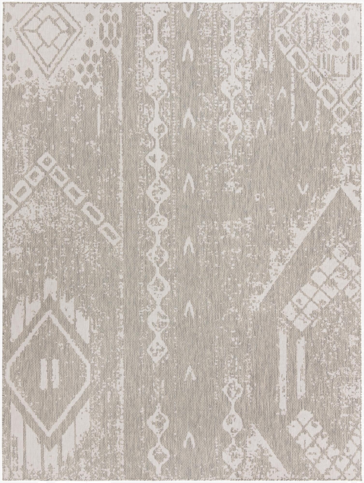  9' x 12'  Washable Bohemian Indoor / Outdoor Rug