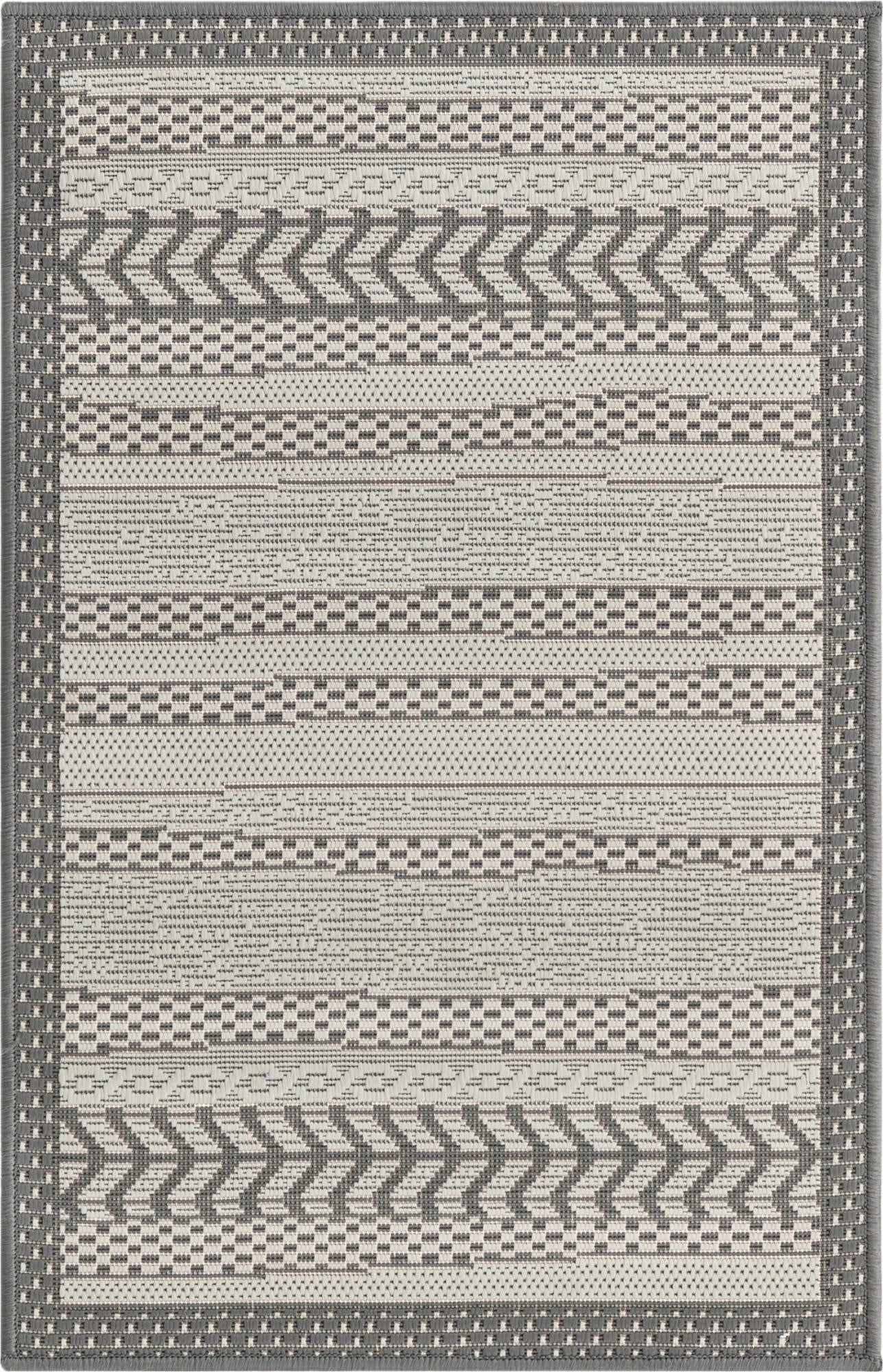  2' 2 x 3'  Washable Border Indoor / Outdoor Rug