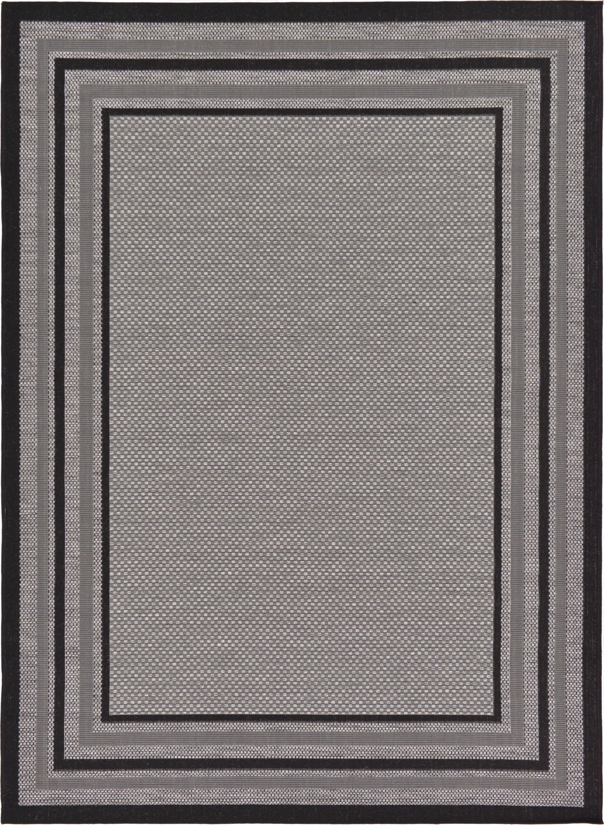  7' x 10'  Washable Border Indoor / Outdoor Rug