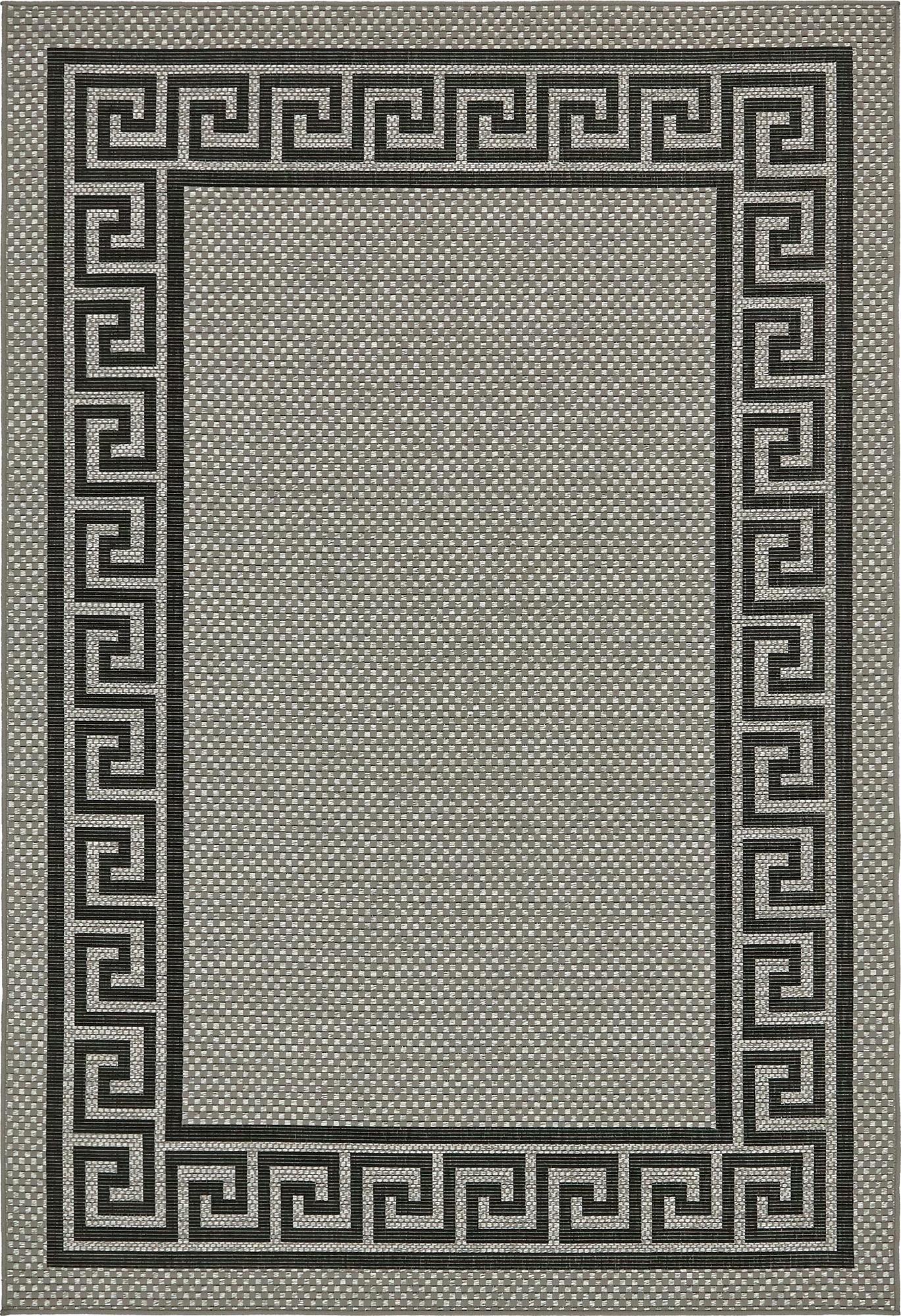  6' x 9'  Washable Border Indoor / Outdoor Rug