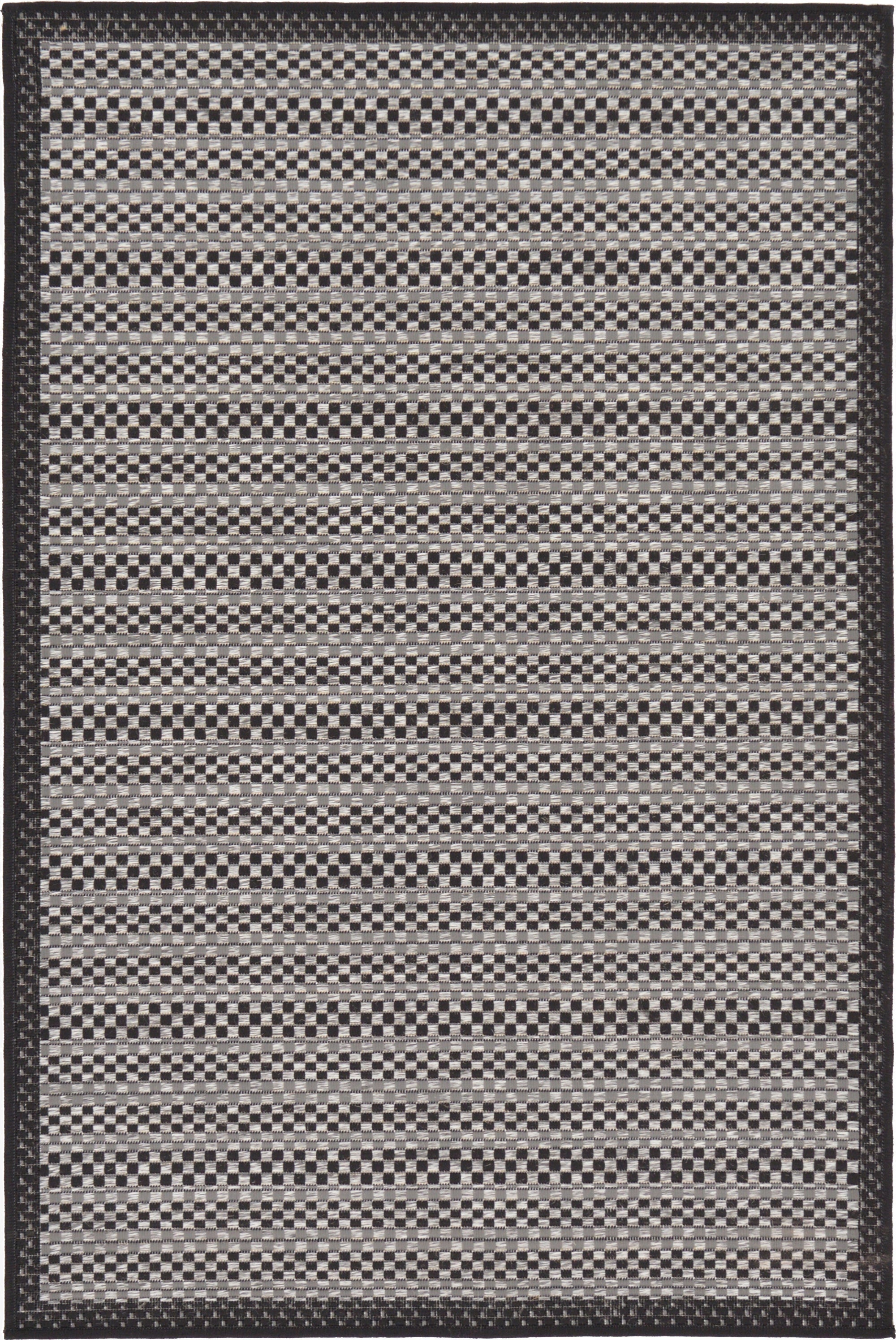  3' 3 x 5'  Washable Border Indoor / Outdoor Rug