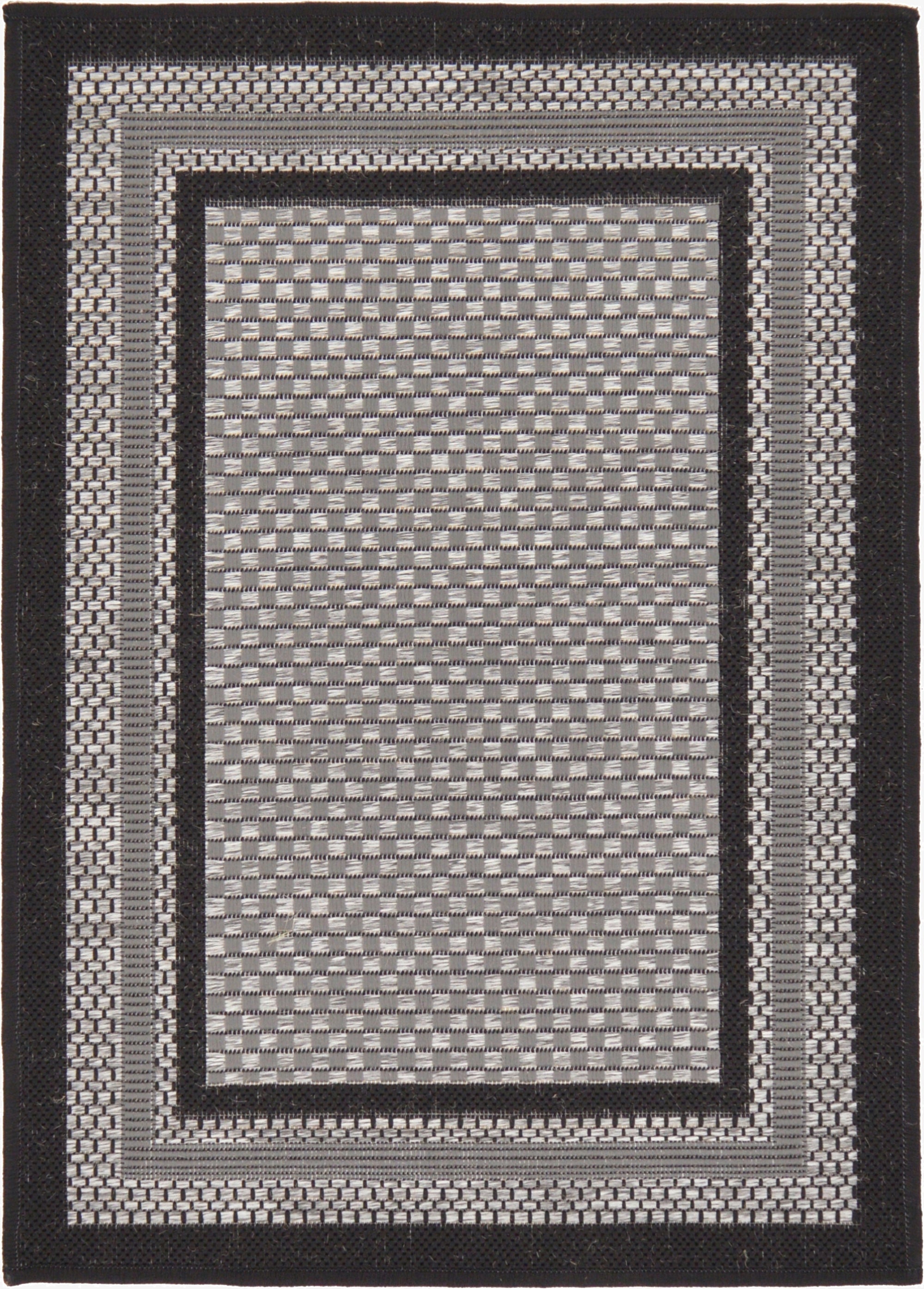  2' 2 x 3'  Washable Border Indoor / Outdoor Rug