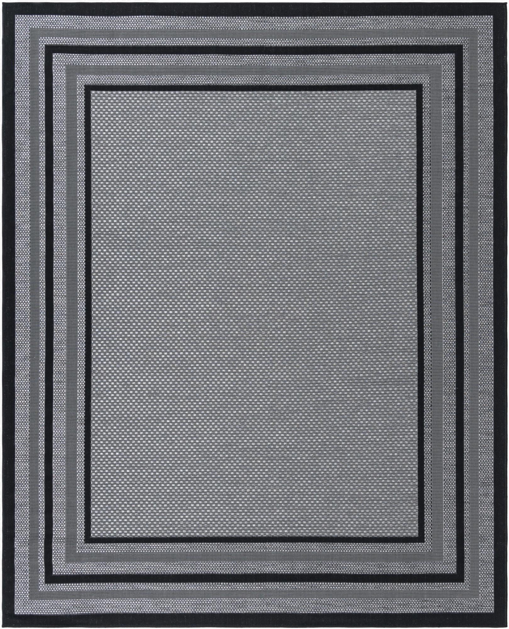  7' 10 x 10'  Washable Border Indoor / Outdoor Rug