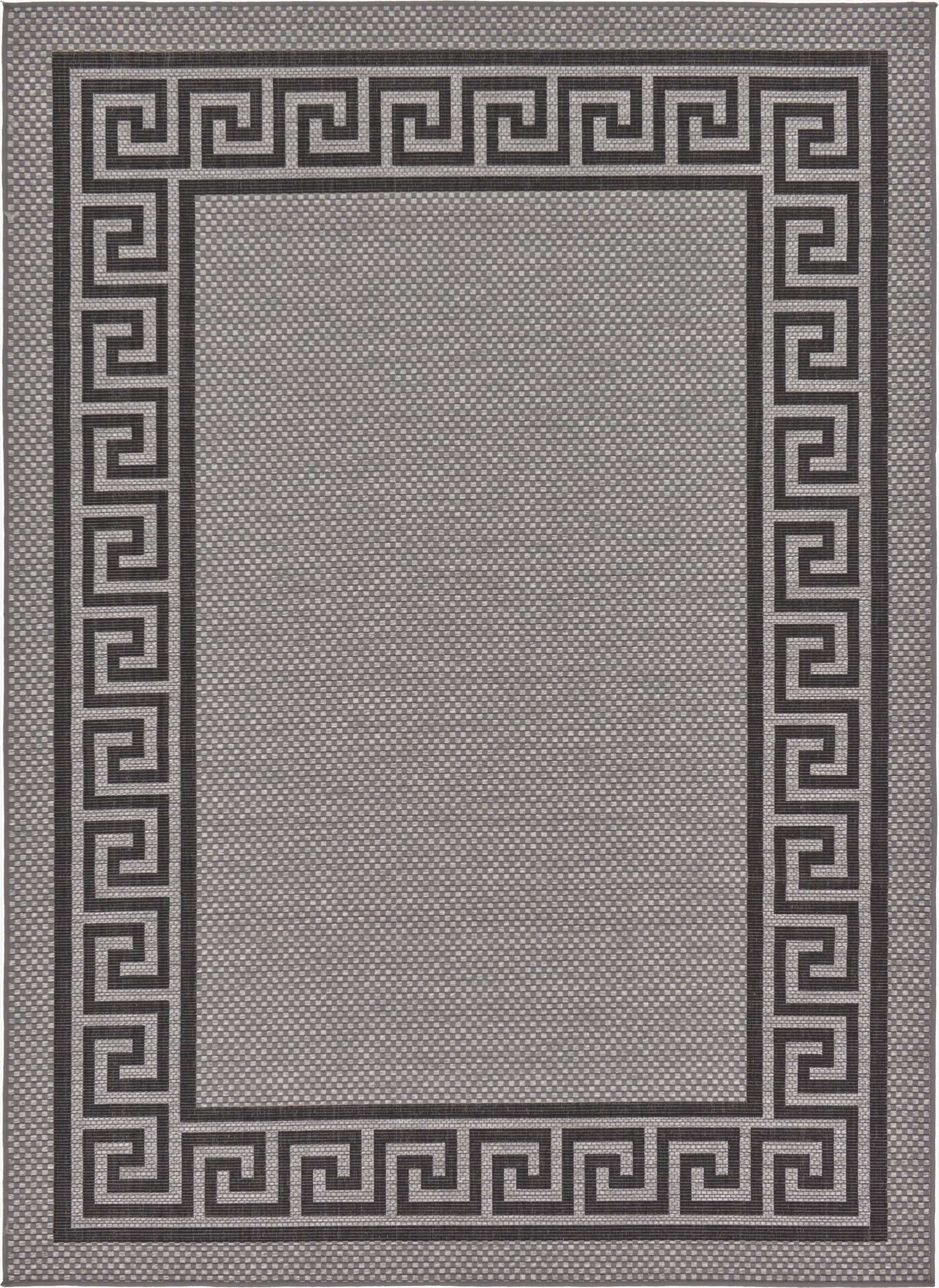  7' x 10'  Washable Border Indoor / Outdoor Rug