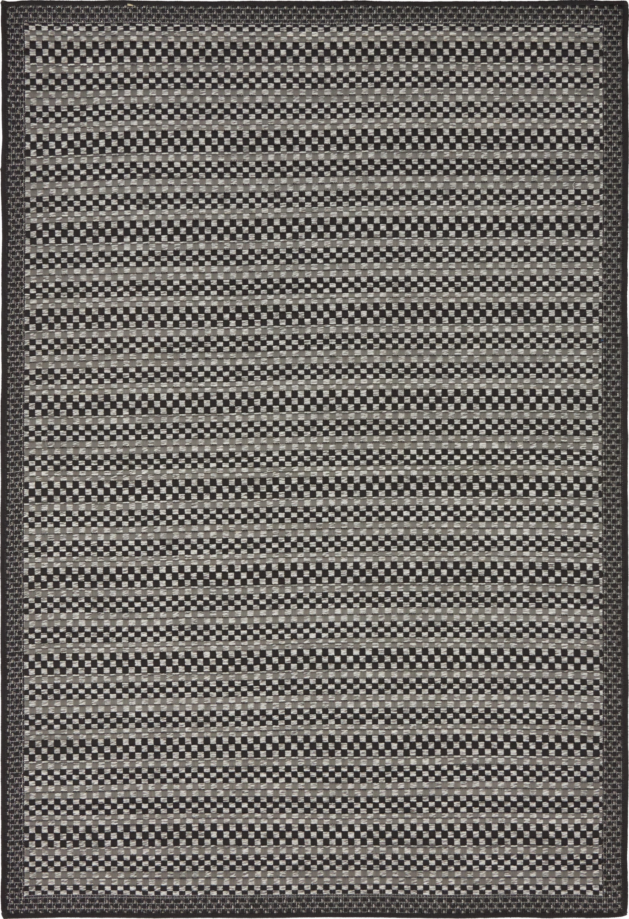  4' x 6'  Washable Border Indoor / Outdoor Rug