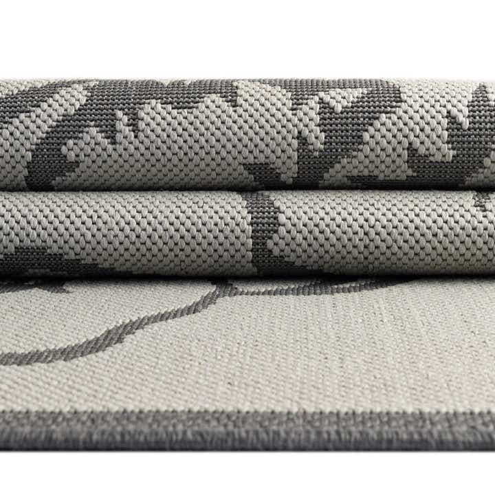 Gray 6' x 9' Botanical Indoor / Outdoor Rug | Rugs.com