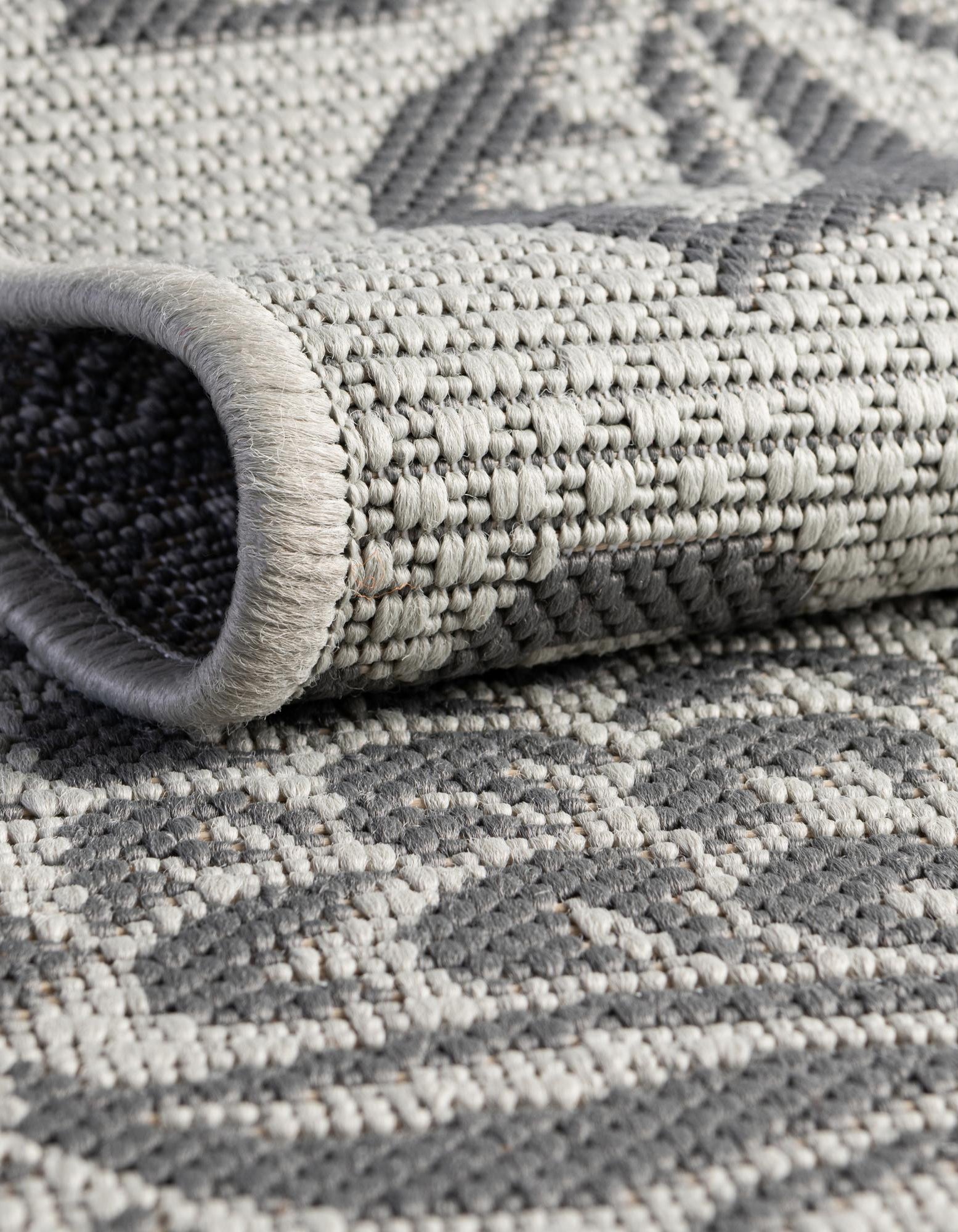 Gray 3' 3 x 5' Botanical Indoor / Outdoor Rug | Rugs.com