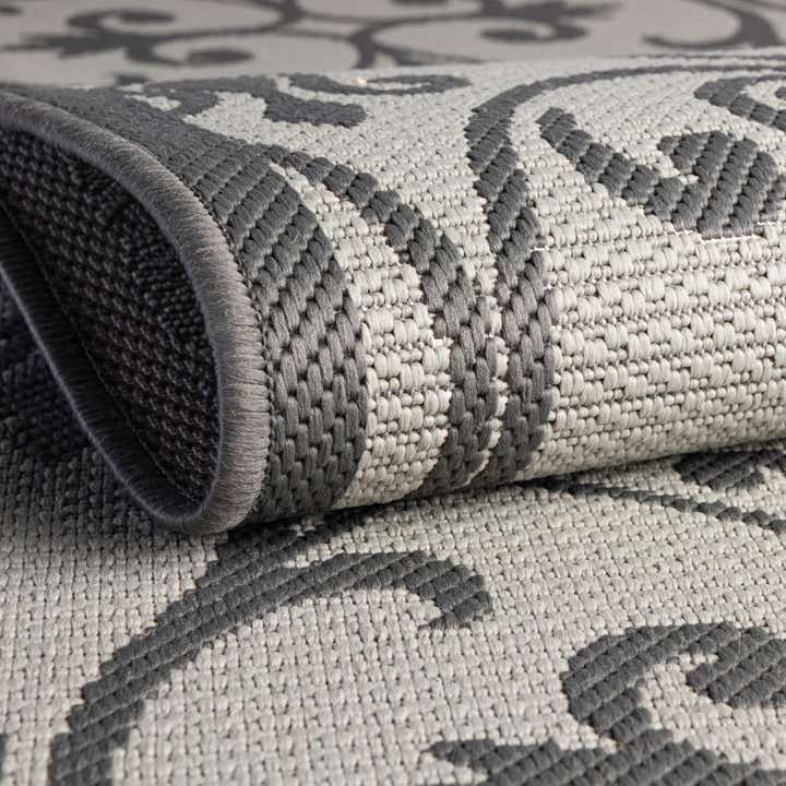 Gray 5' 3 x 8' Botanical Indoor / Outdoor Rug | Rugs.com