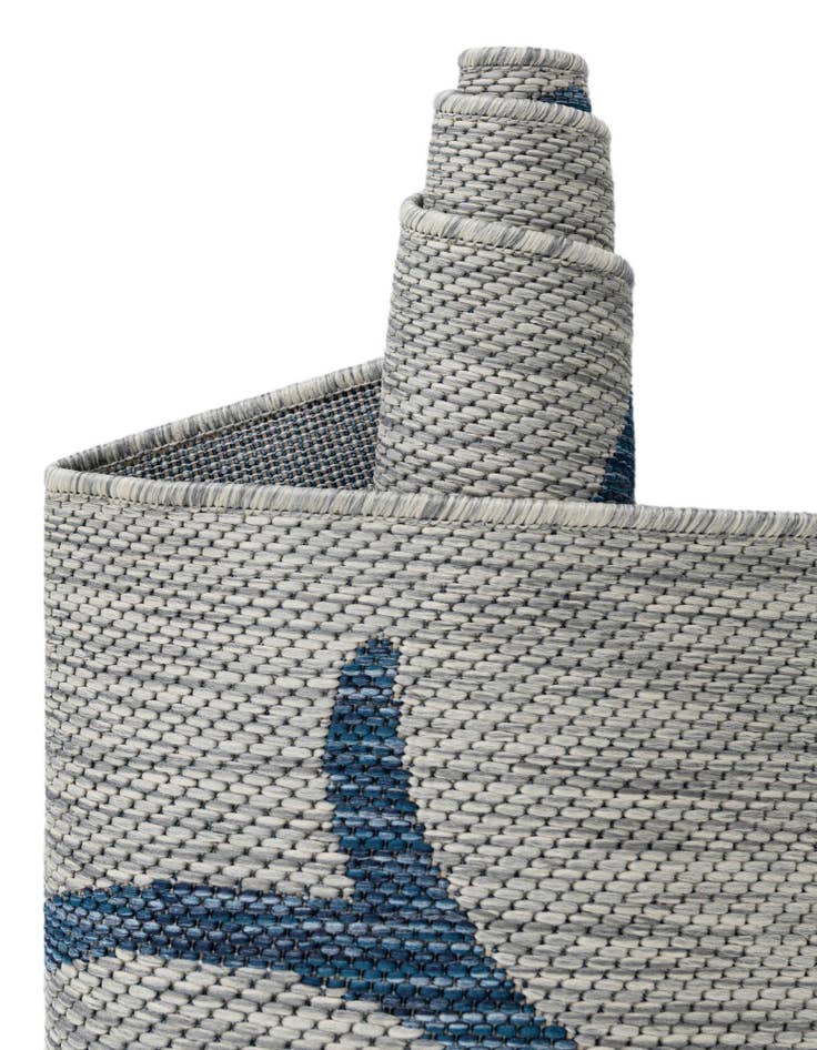 Detail image of  7' 10 x 11'  Washable Botanical Indoor / Outdoor Rug