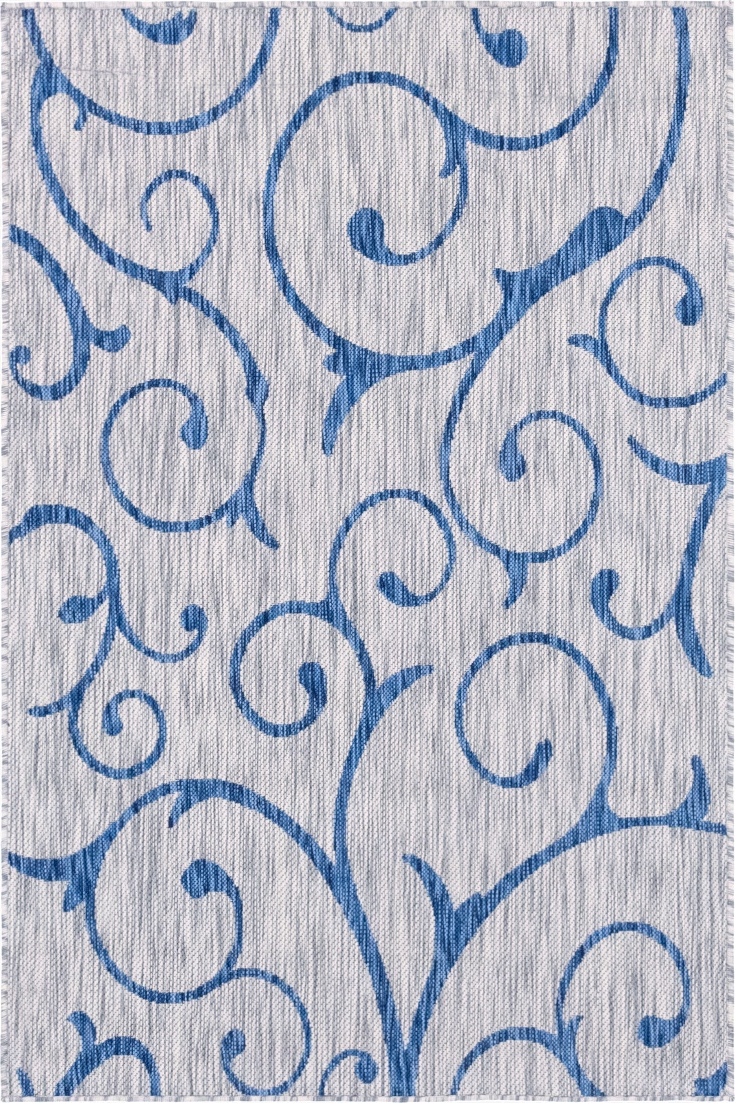  4' x 6'  Washable Botanical Indoor / Outdoor Rug