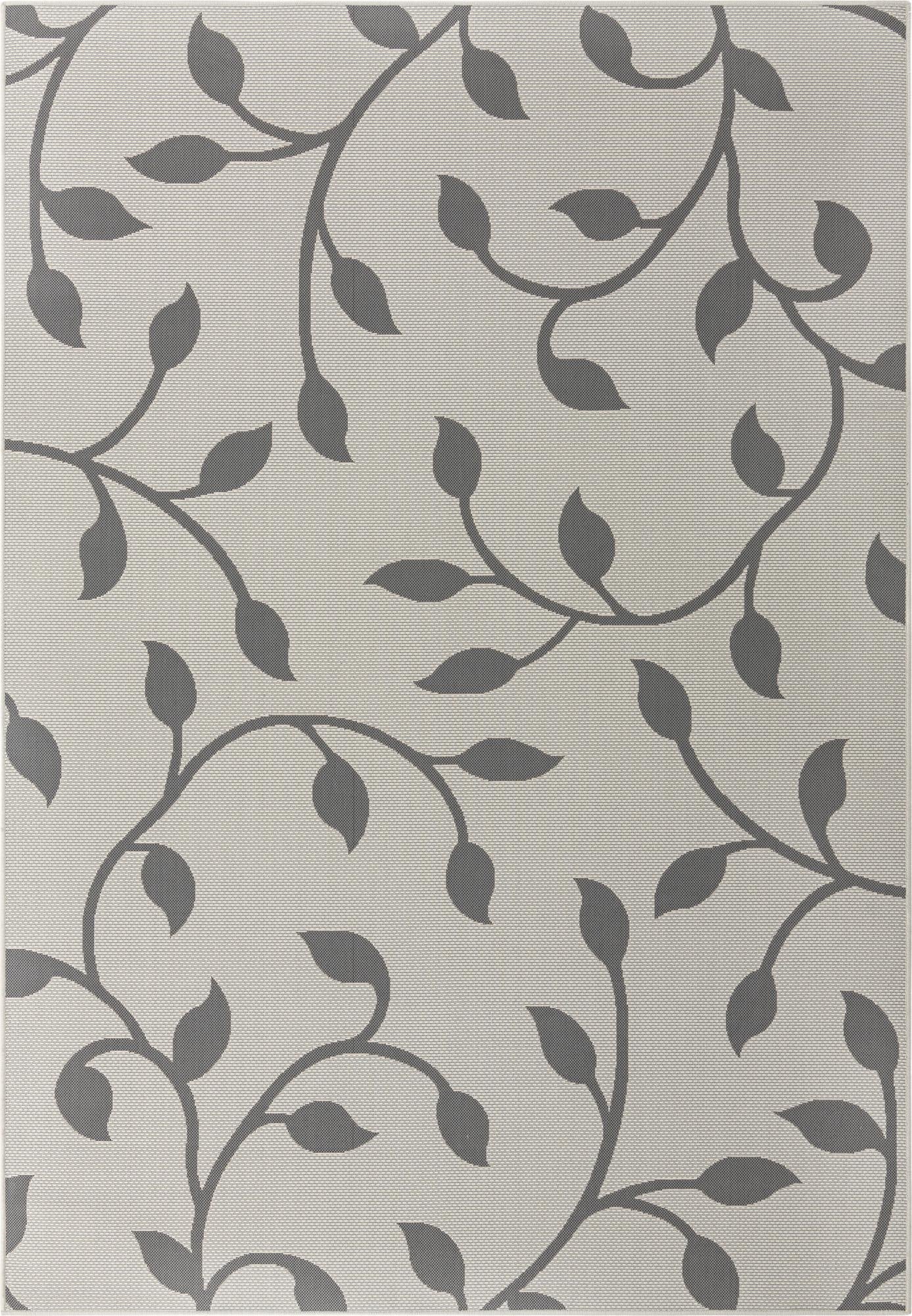  7' x 10'  Washable Botanical Indoor / Outdoor Rug