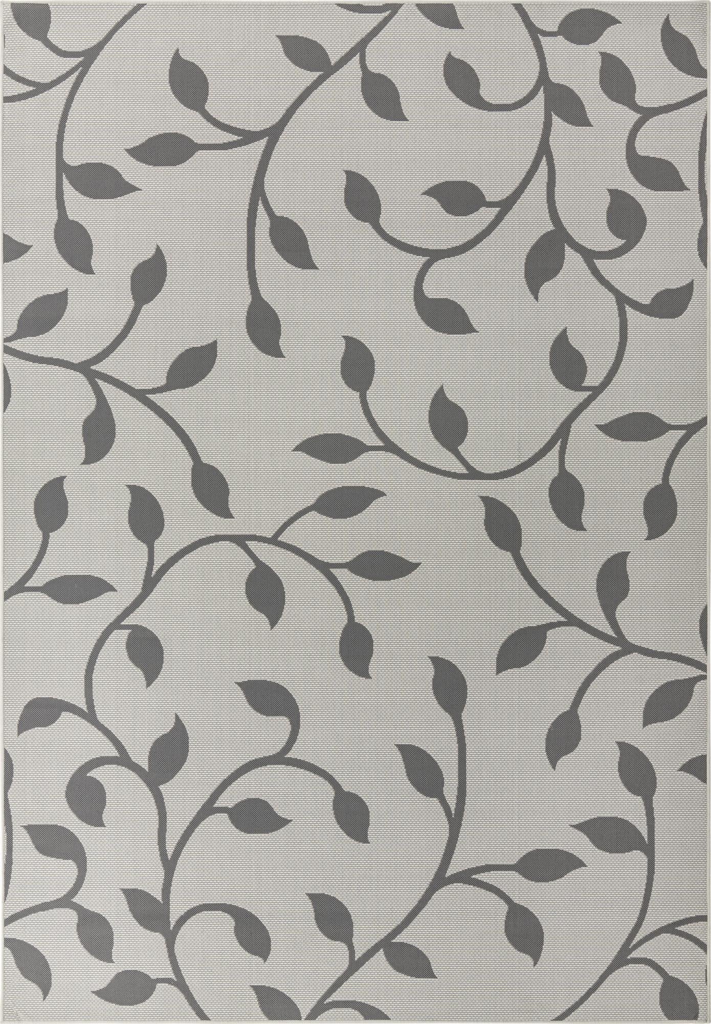  8' x 11' 4  Washable Botanical Indoor / Outdoor Rug