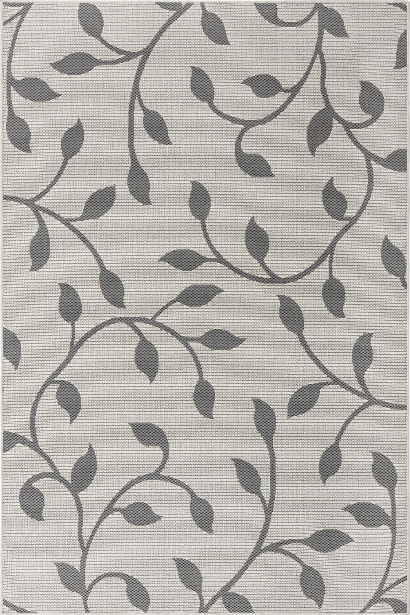  6' x 9'  Washable Botanical Indoor / Outdoor Rug