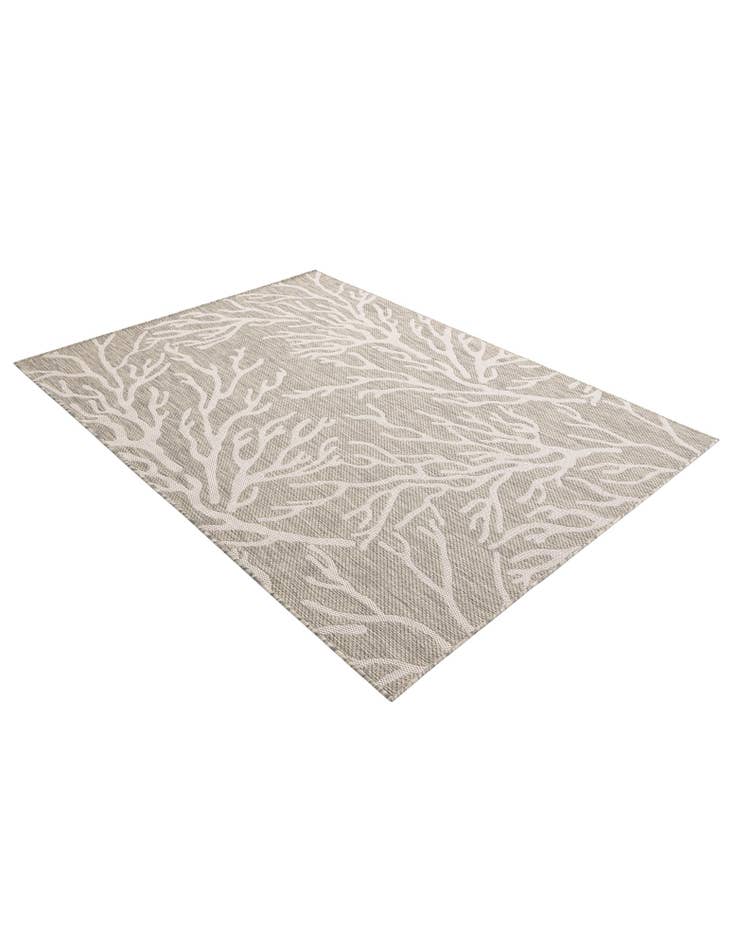 Detail image of  5' 3 x 7'  Washable Coastal Indoor / Outdoor Rug