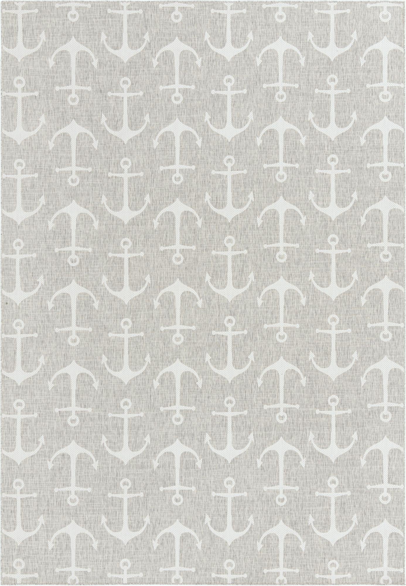  10' x 14'  Washable Coastal Indoor / Outdoor Rug