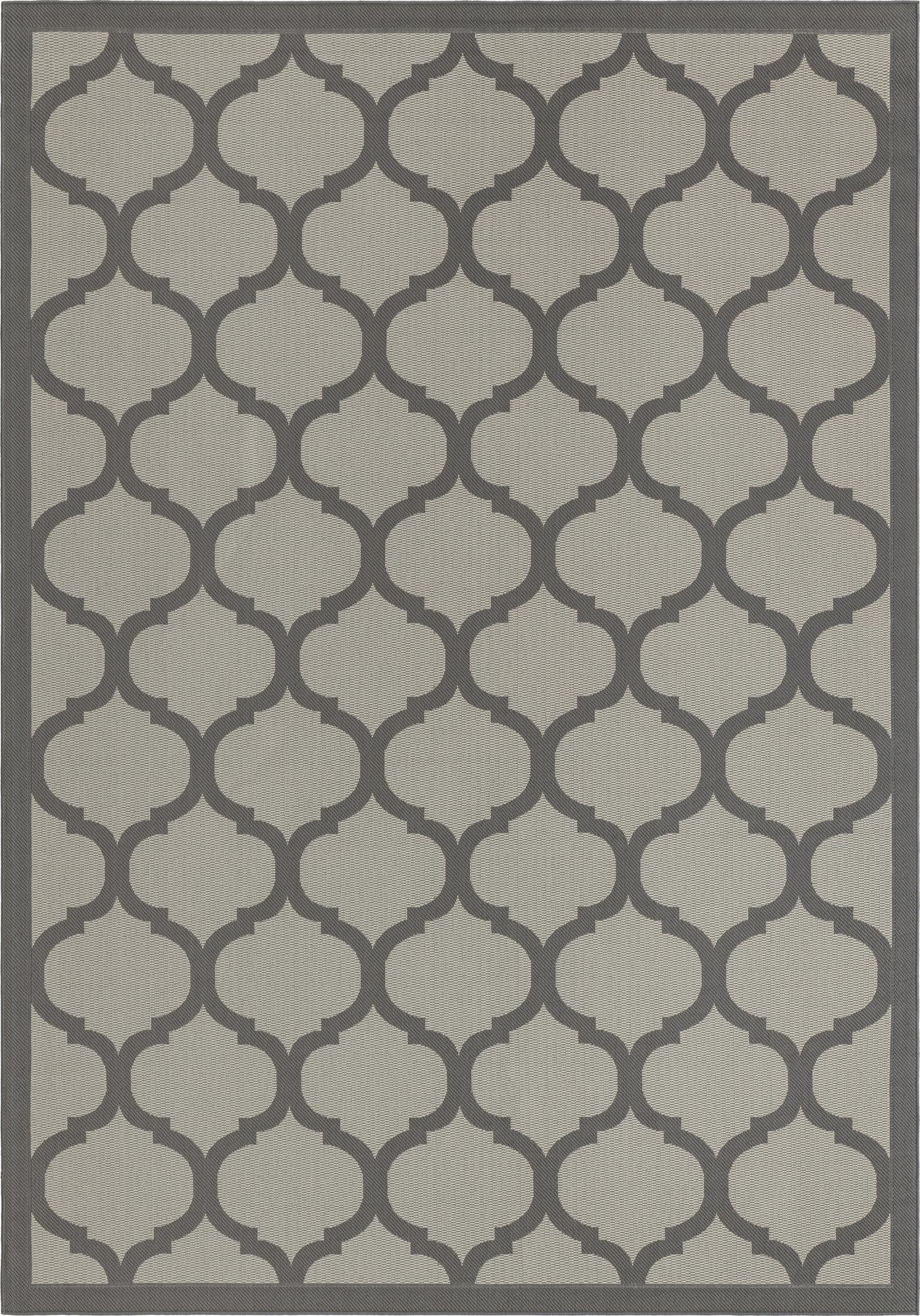  7' x 10'  Washable Lattice Indoor / Outdoor Rug