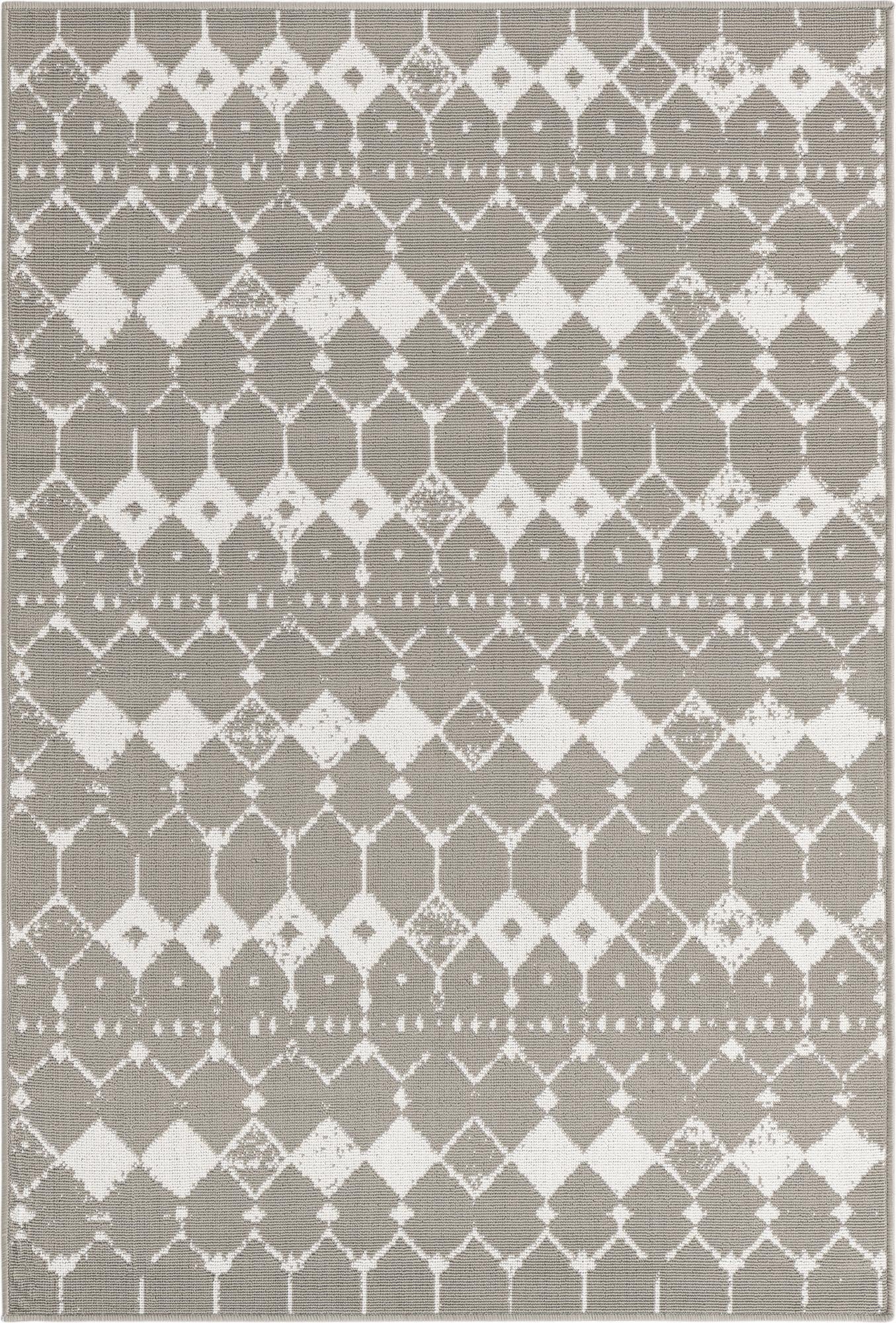  4' x 6'  Washable Lattice Indoor / Outdoor Rug