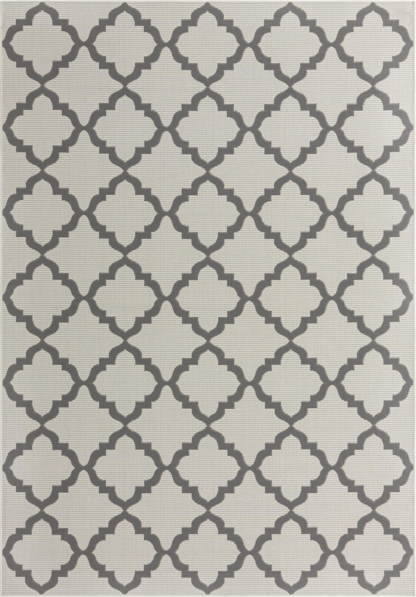  7' x 10'  Washable Lattice Indoor / Outdoor Rug