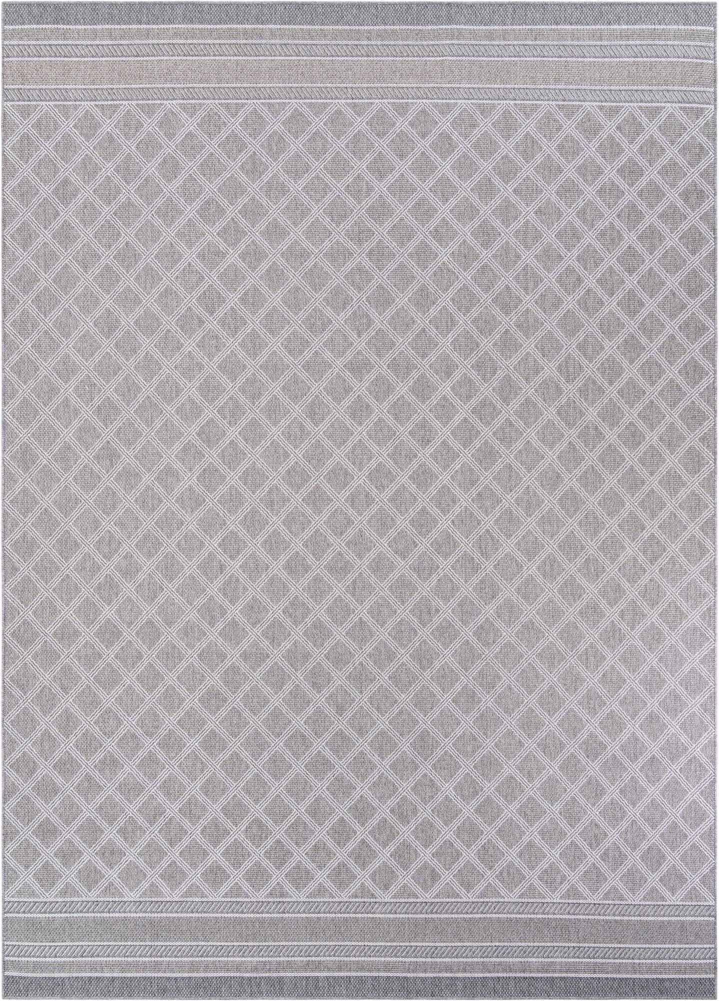 Primary image  10' x 14' 1  Washable Lattice Indoor / Outdoor Rug
