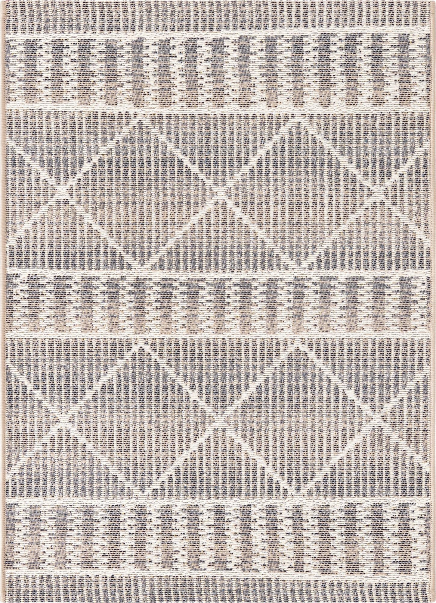  2' x 3'  Washable Lattice Indoor / Outdoor Rug
