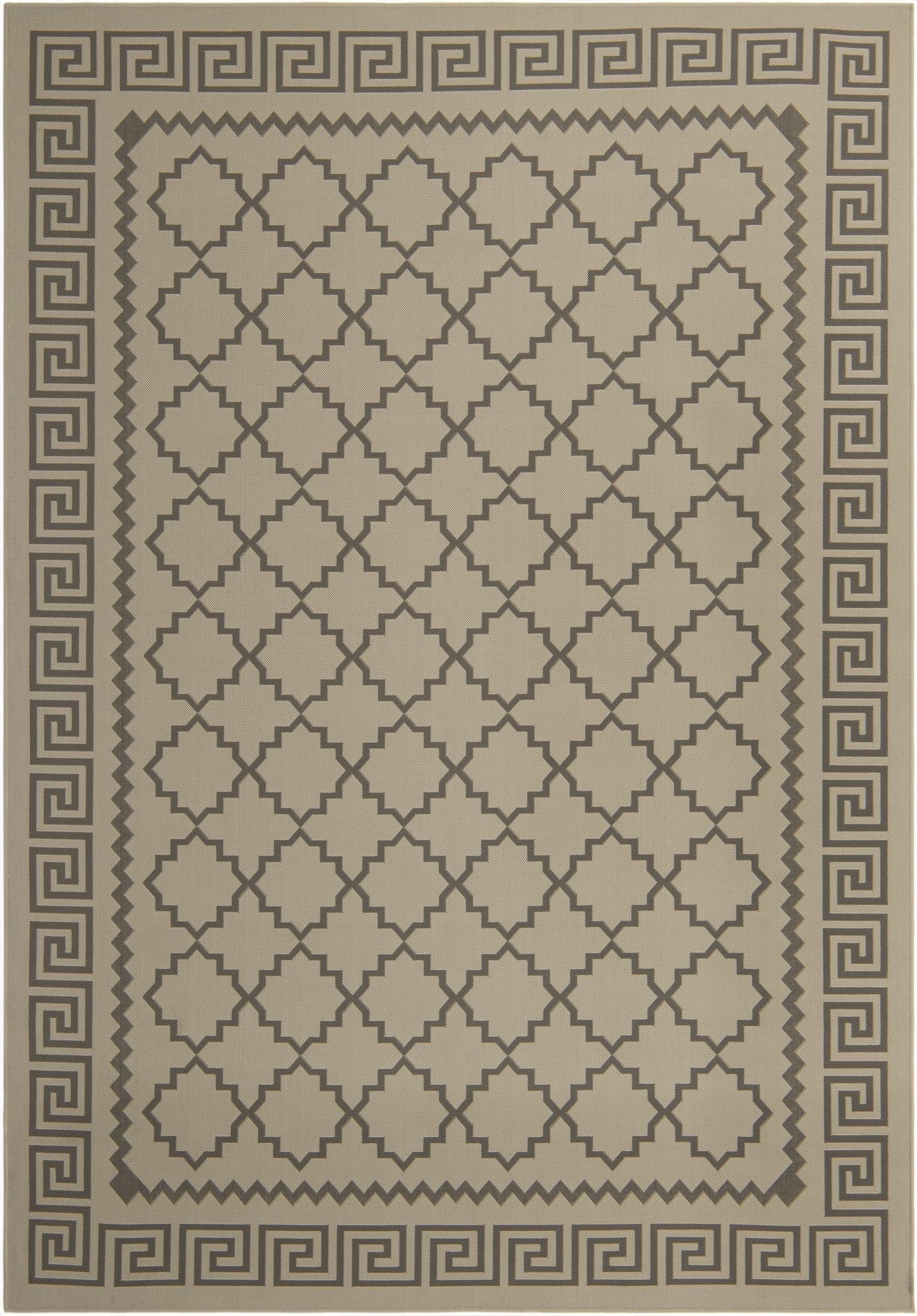  8' x 11' 4  Washable Lattice Indoor / Outdoor Rug