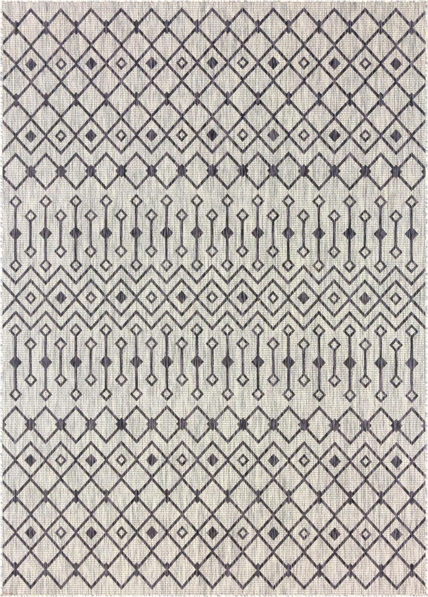  7' 10 x 11'  Washable Lattice Indoor / Outdoor Rug
