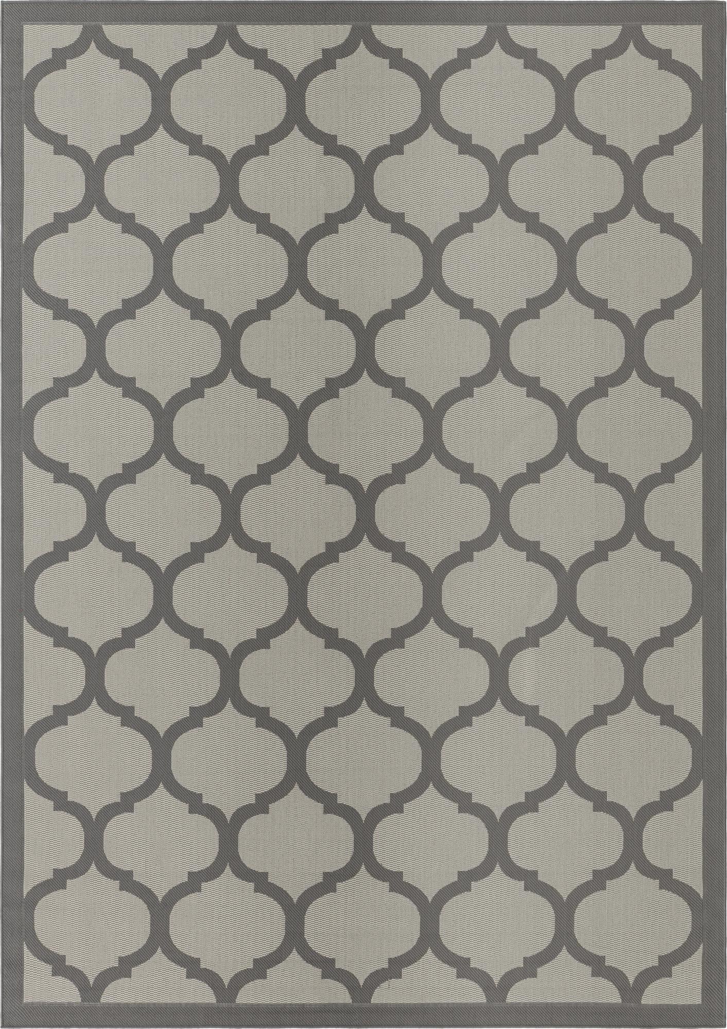  8' x 11' 4  Washable Lattice Indoor / Outdoor Rug