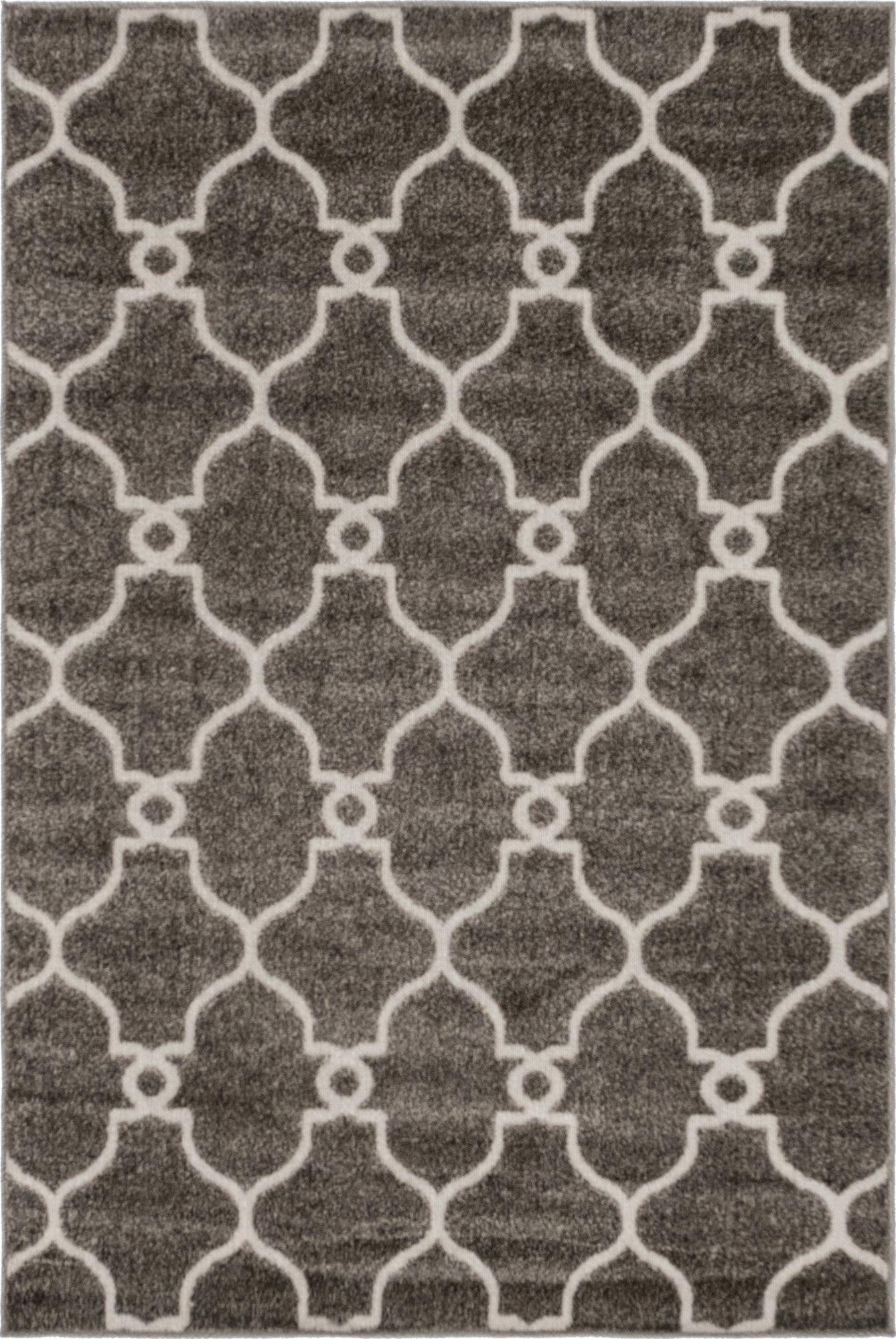  4' x 6'  Washable Lattice Indoor / Outdoor Rug