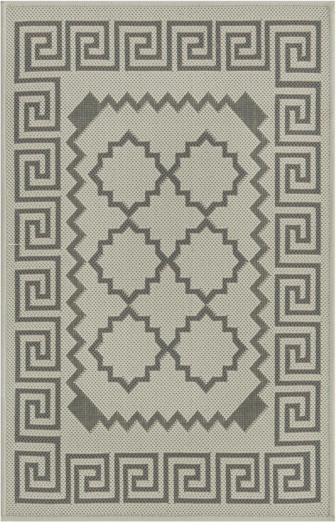  2' 2 x 3'  Washable Lattice Indoor / Outdoor Rug