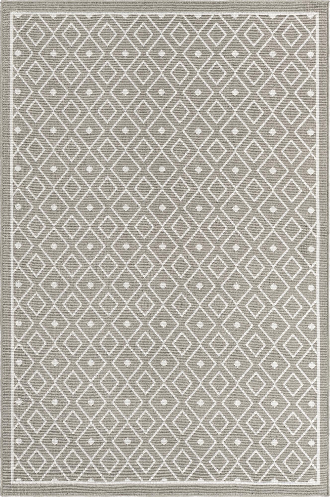  6' x 9'  Washable Lattice Indoor / Outdoor Rug