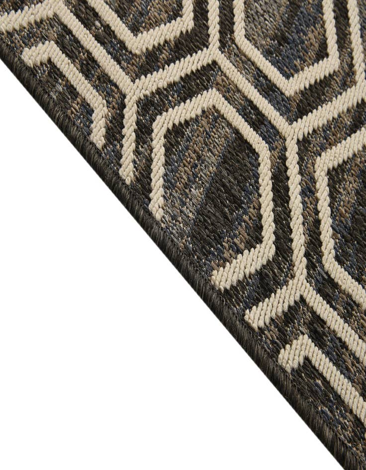Detail image of  5' 3 x 7' 8  Washable Modern Indoor / Outdoor Rug