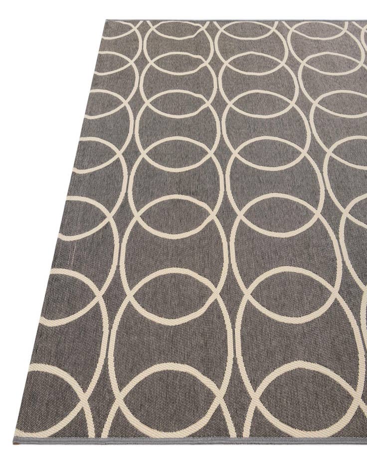 Detail image of  5' 3 x 7' 6  Washable Modern Indoor / Outdoor Rug