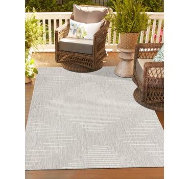 Gray 9' x 12' Modern Indoor / Outdoor Rug | Rugs.com