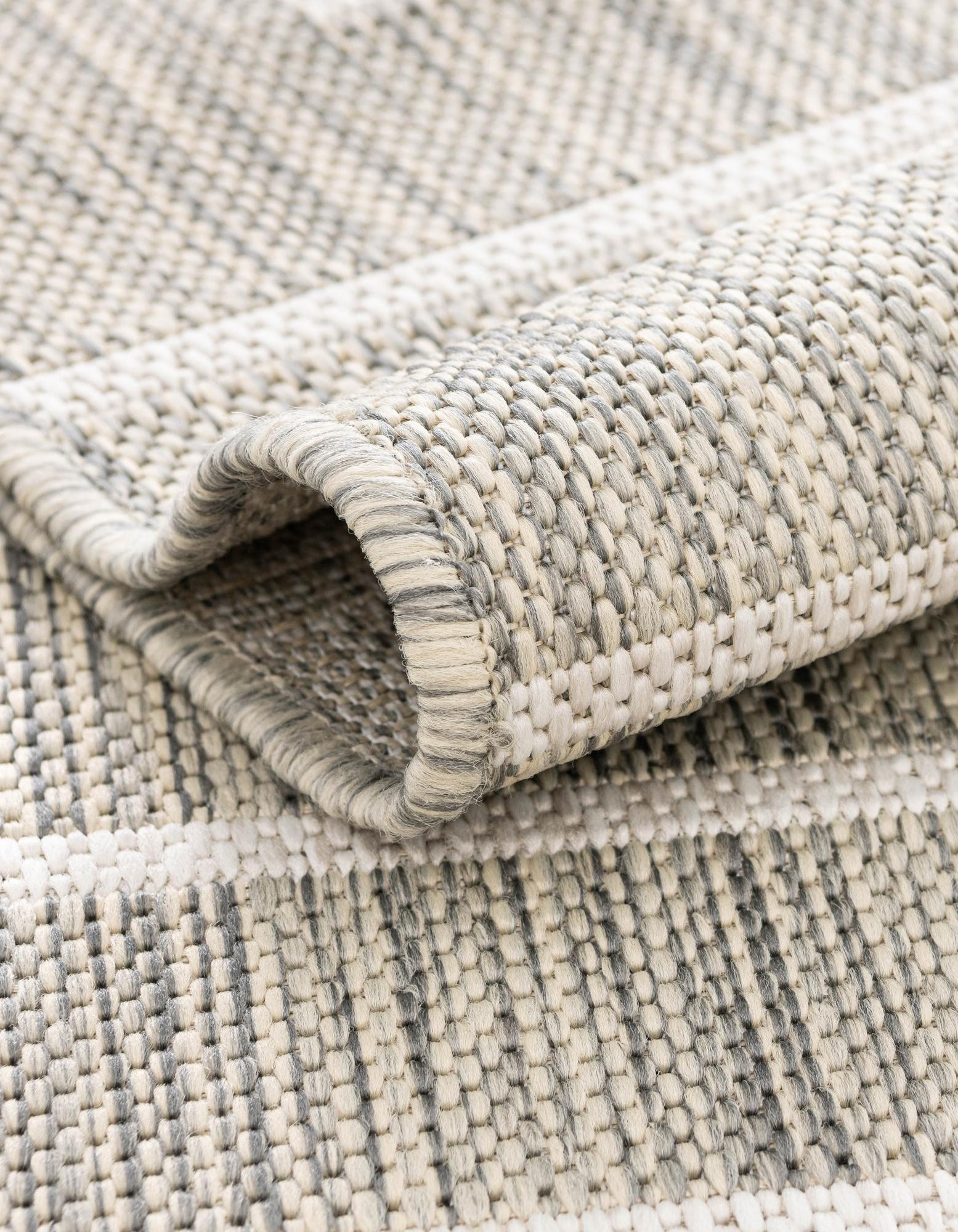 Gray Custom Gray Modern Indoor / Outdoor Rug | Rugs.com