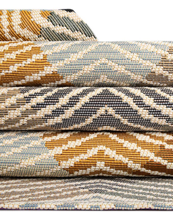 Detail image of  5' x 7'  Washable Modern Indoor / Outdoor Rug