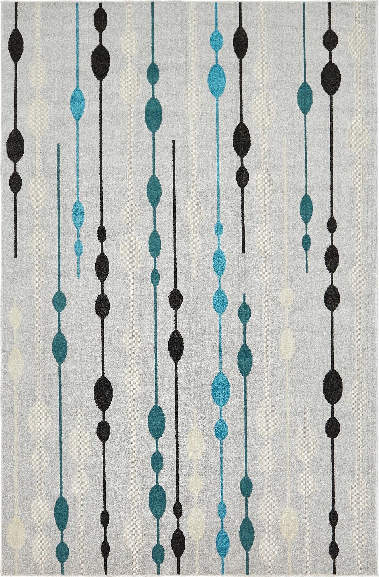 6' x 9'  Washable Modern Indoor / Outdoor Rug