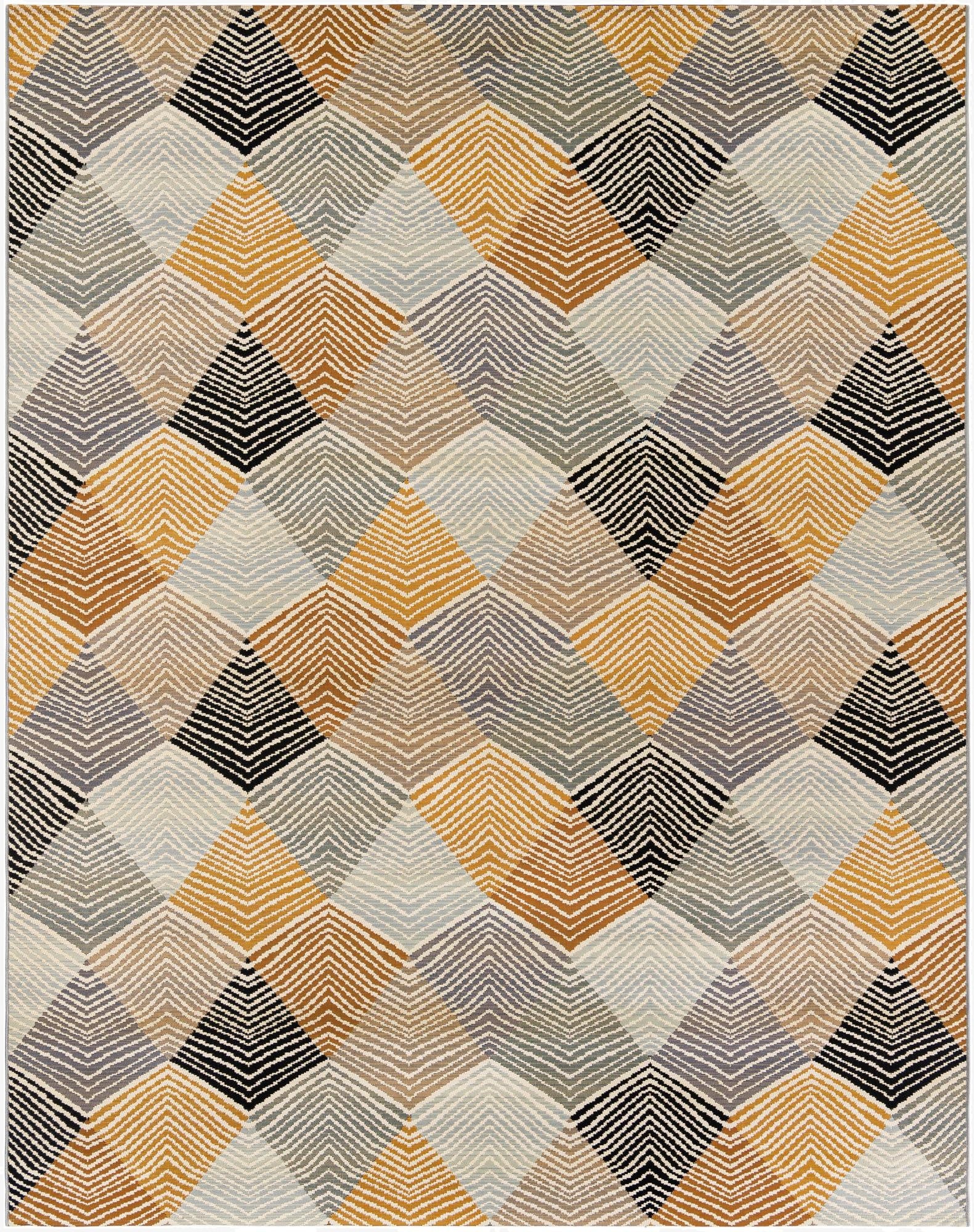  7' 10 x 10'  Washable Modern Indoor / Outdoor Rug