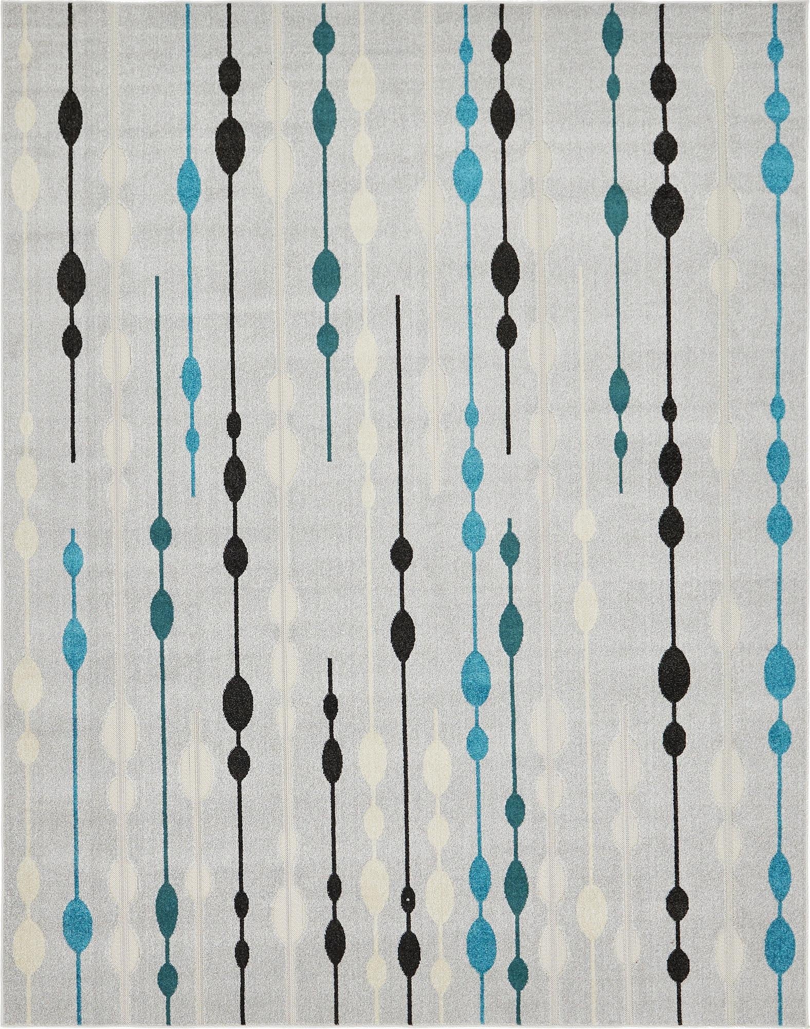  8' x 10'  Washable Modern Indoor / Outdoor Rug