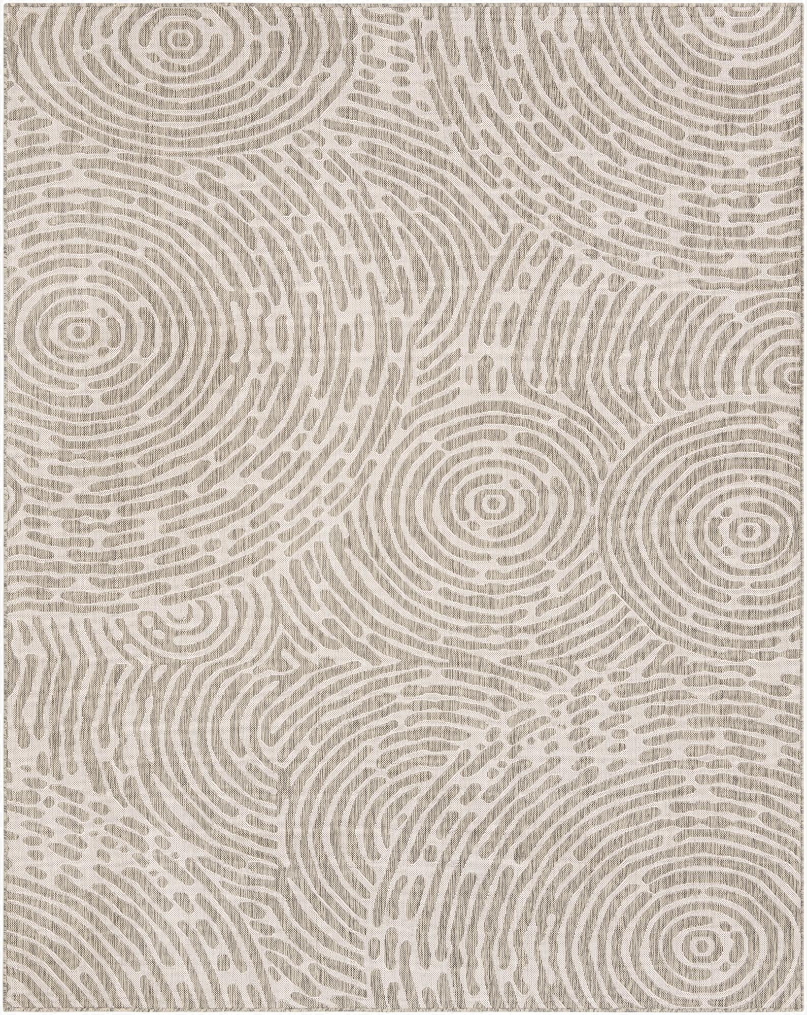  7' 10 x 10'  Washable Modern Indoor / Outdoor Rug