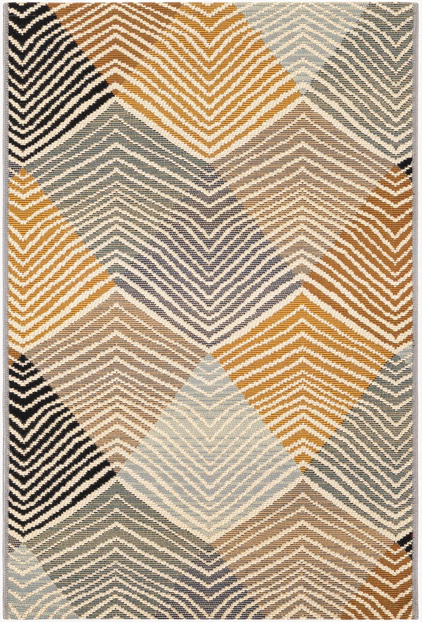  2' x 3'  Washable Modern Indoor / Outdoor Rug