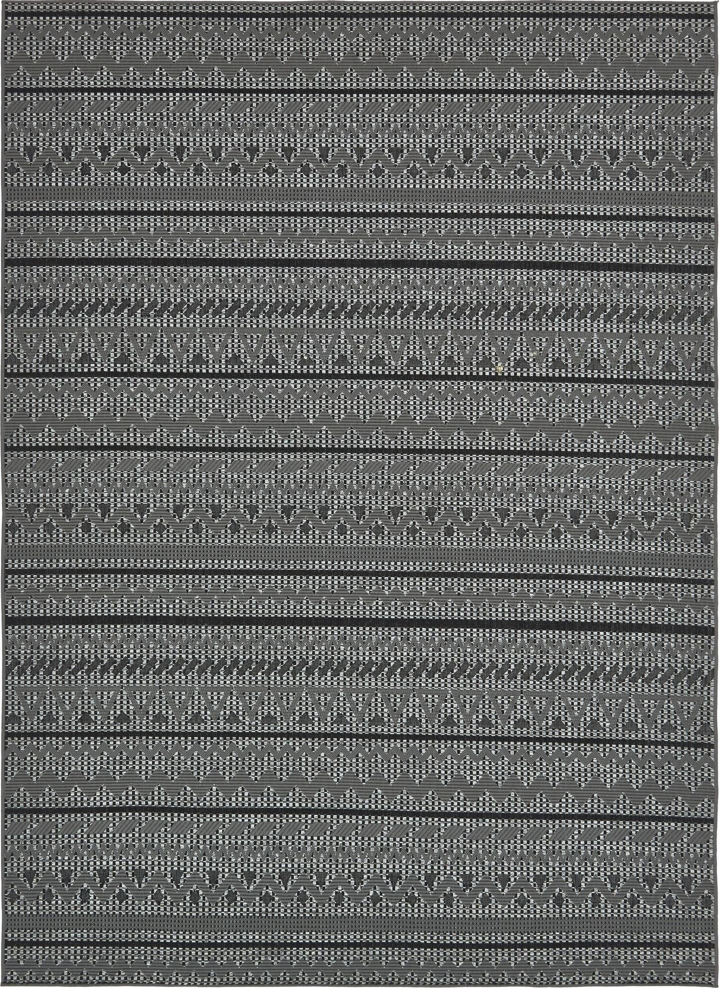  8' x 11' 4  Washable Modern Indoor / Outdoor Rug
