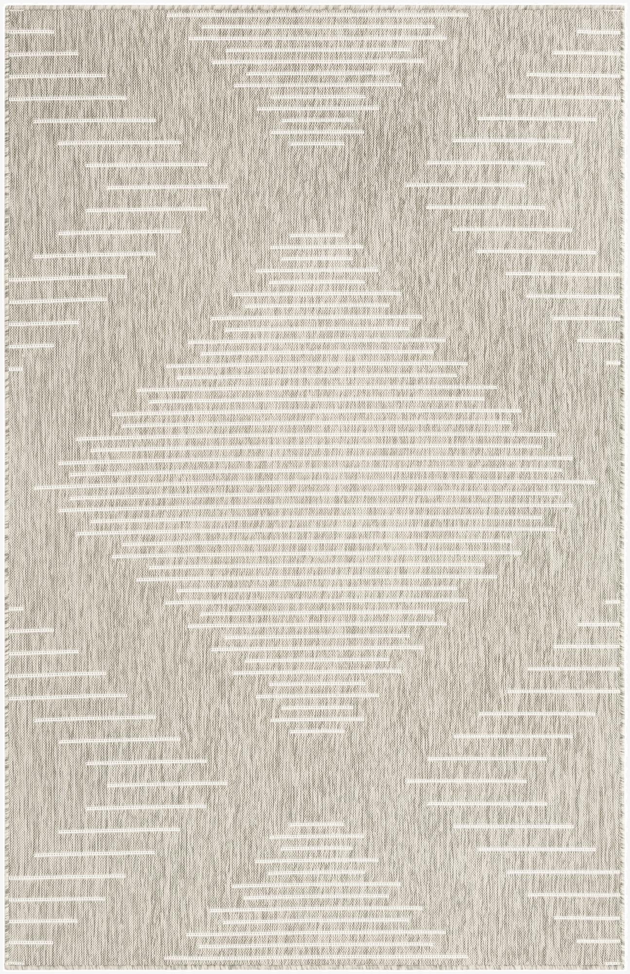  5' 3 x 8'  Washable Modern Indoor / Outdoor Rug