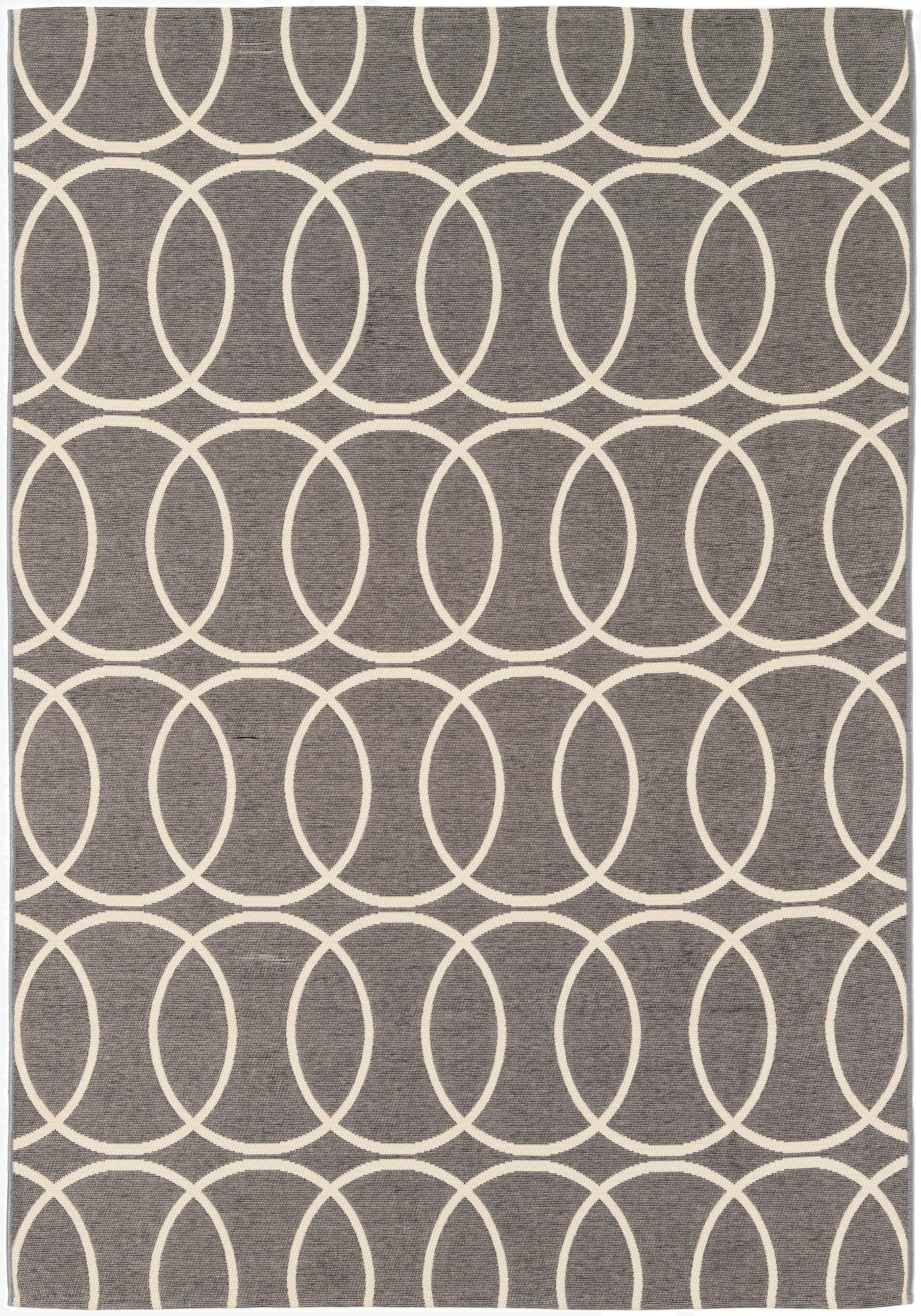  5' 3 x 7' 6  Washable Modern Indoor / Outdoor Rug