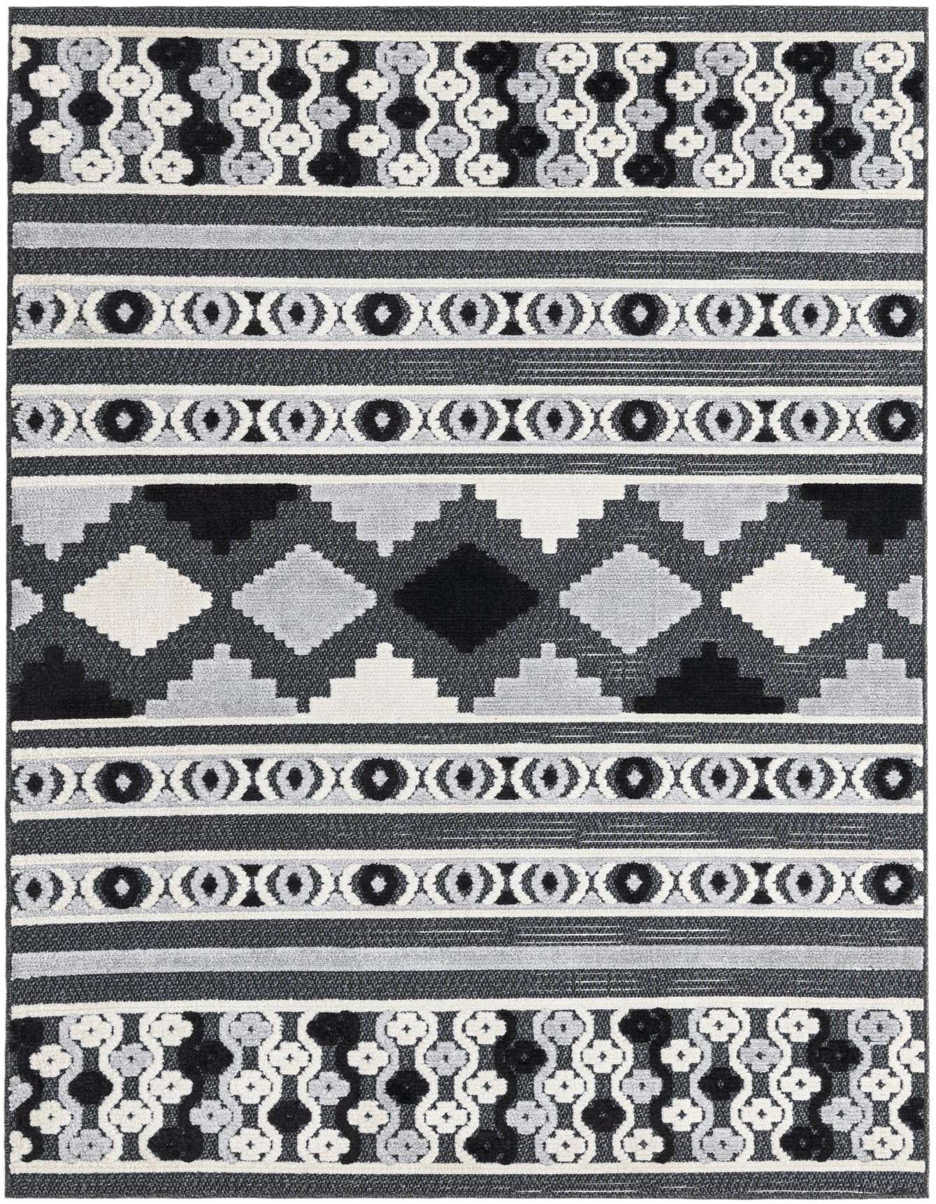 Primary image  5' 3 x 7' 7  Washable  Indoor / Outdoor Rug